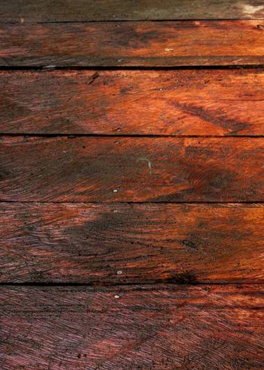 Wood rot on crawl space joists from long-term moisture